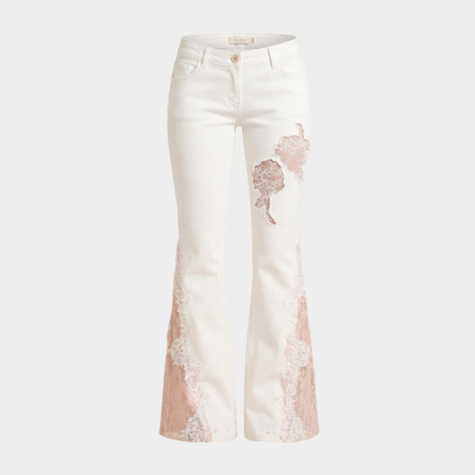 Floral Lace Jeans