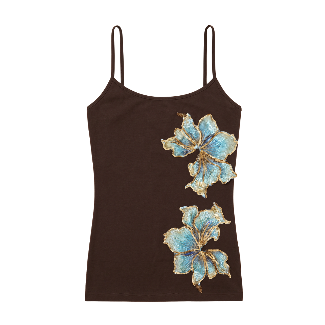 Golden Floral Cami